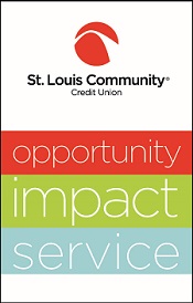 SLCCU Impact Report cover page with company logo. Text, opportunity, impact, service.